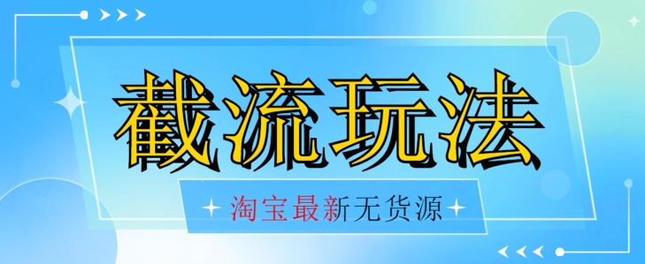 先发使用价值2980全新淘宝无货源不开车自然流极低成本费截留游戏玩法日入300 【揭密】