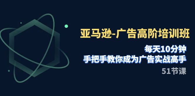 （7739期）亚马逊平台-广告宣传高级培训机构，每日10min，教你如何变成广告宣传实战演练大神（51节）