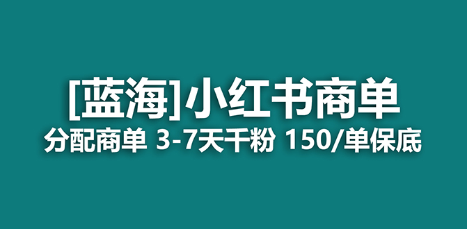 （7349期）2023蓝海项目，小红书的商单，迅速千粉，持续稳定，最牛瀚海没有之一