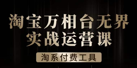 苍海·淘宝万相台无边实战演练运营课，万相台无边实际操作全案例剖析