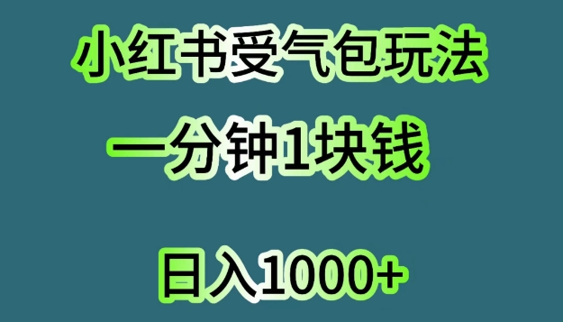 小红书的出气筒新项目，单机版实际操作日入多张