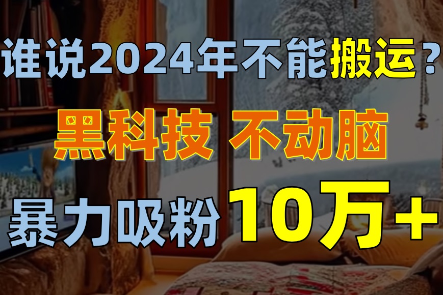 （10634期）为什么说2024年不可以运送？只出手不动脑，自媒体单月暴力行为增粉10000