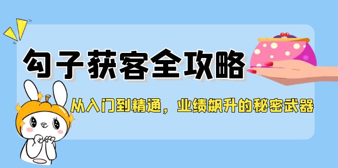 （12247期）从入门到精通，勾子获客全攻略，业绩飙升的秘密武器