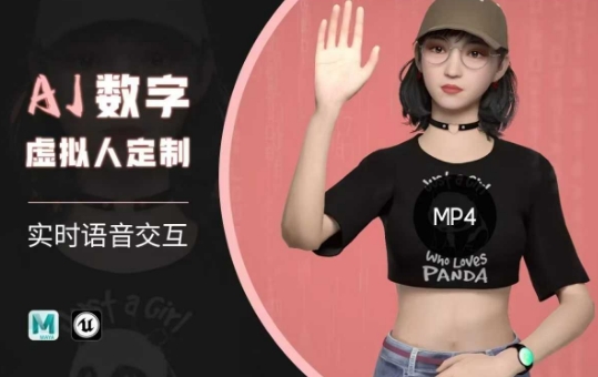 Ai虚拟数字人虚似(智能体)即时语音识别夏令营，自主订制超写实人物角色AI虚拟数字人交互方式