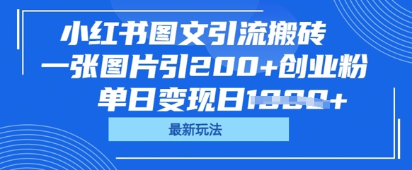 小红书的图文并茂引流方法打金，一张图片引200 自主创业粉，单日转现日多张
