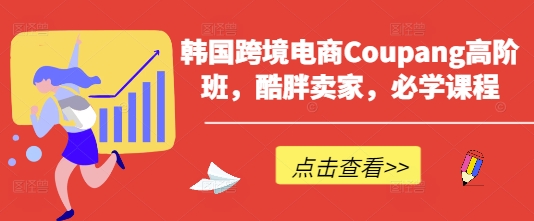 韩跨境电子商务Coupang高级班，酷胖商家，必会课程内容