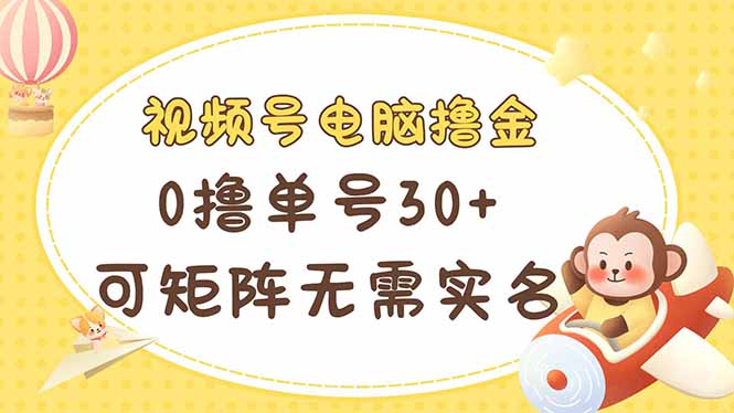 （14220期）微信视频号计算机撸金 0撸运单号30  可引流矩阵 不用实名认证多号多到