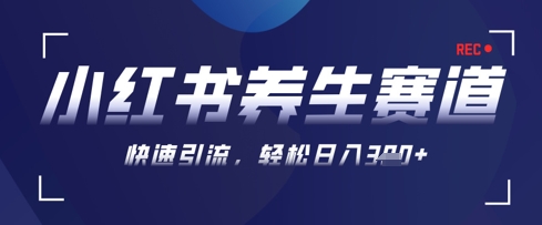 AI 可画形成小红书的健康养生著作，初学者暴力行为养号，引流矩阵实际操作，轻轻松松日入3张