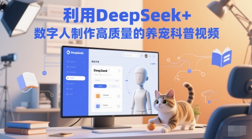 运用DeepSeek 虚拟数字人制做高质量养宠物科普文章