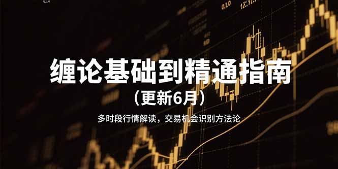 （15184期）缠论基础到精通指南（更新6月）多时段行情解读，交易机会识别方法论