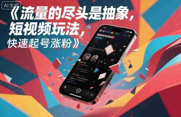 流量的尽头是抽象，抽象新奇特短视频玩法，快速起号涨粉