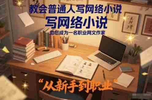 教会普通人写网络小说，助您成为一名职业网文作家