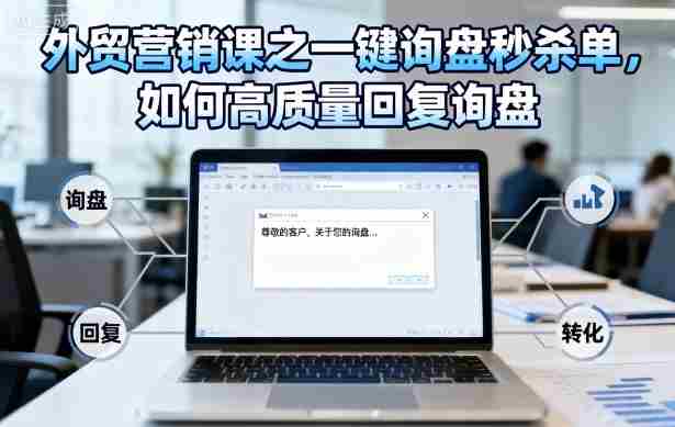 外贸营销课之一键询盘秒杀单，如何高质量回复询盘