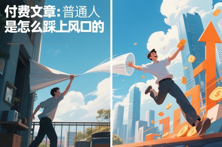 付费文章：普通人是怎么踩上风口的