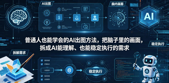 普通?也能学会的AI出图?法，把脑子里的画面，拆成AI能理解、也能稳定执行的需求【文档】