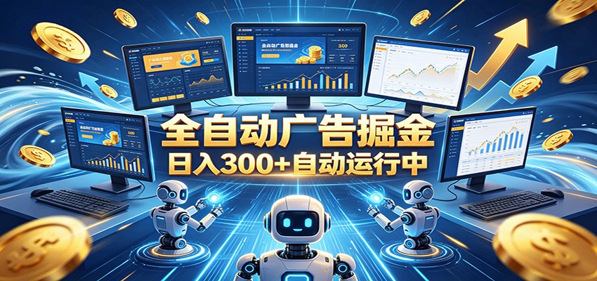 自动广告G机，日入300+，正规平台，广告浏览获益，时间自由，适合各类人群日常增收-三贰项目网