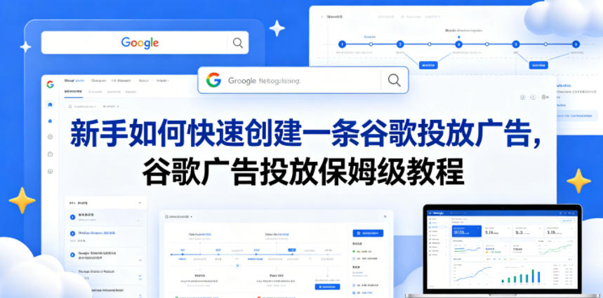 新手如何快速创建一条谷歌投放广告，谷歌广告投放保姆级教程