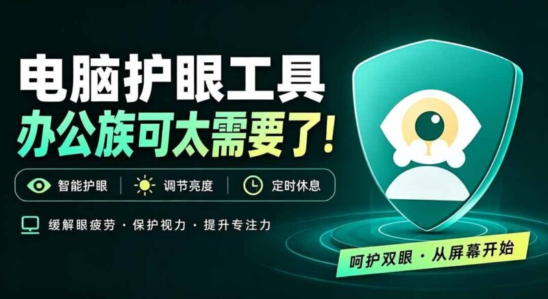【2026.09.13】天天对着屏幕，没有护眼神器怎么行？免费电脑蓝光护眼软件上线，萌宠定时提醒你休息——护眼宝